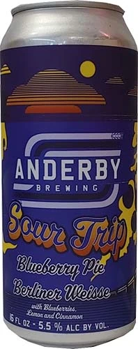 Anderby Sour Trip Blueberry Pie 4pk 16oz Cn